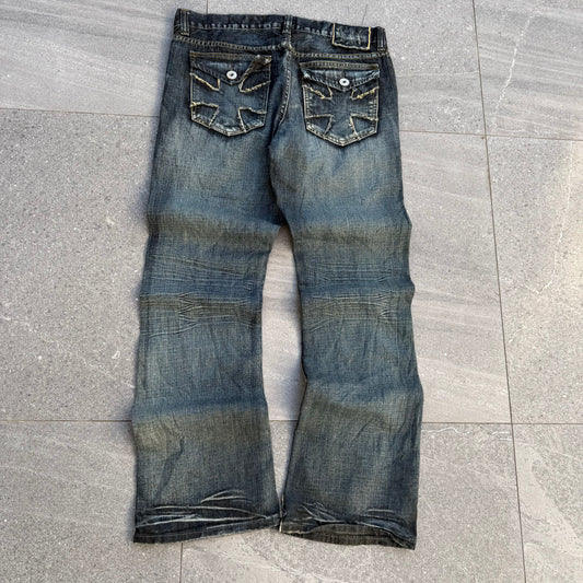 goated helix bootcuts - 36x34”