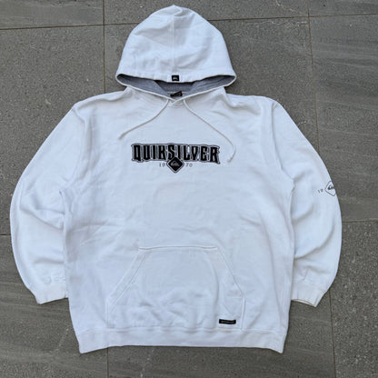 flawless quiksilver felt spellout - L