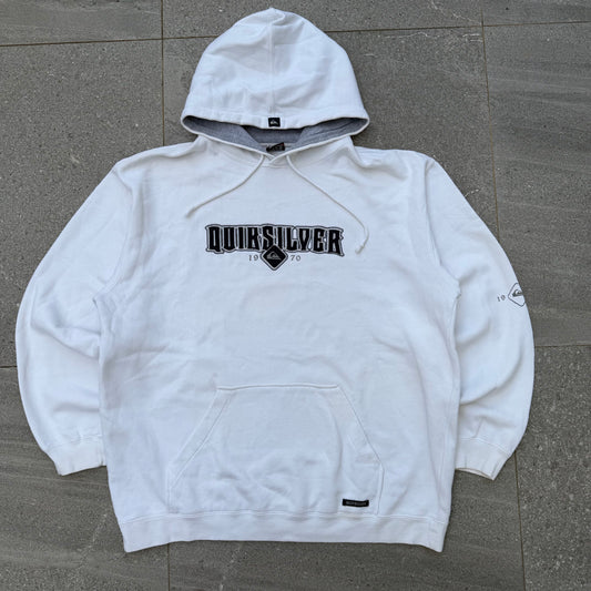 flawless quiksilver felt spellout - L