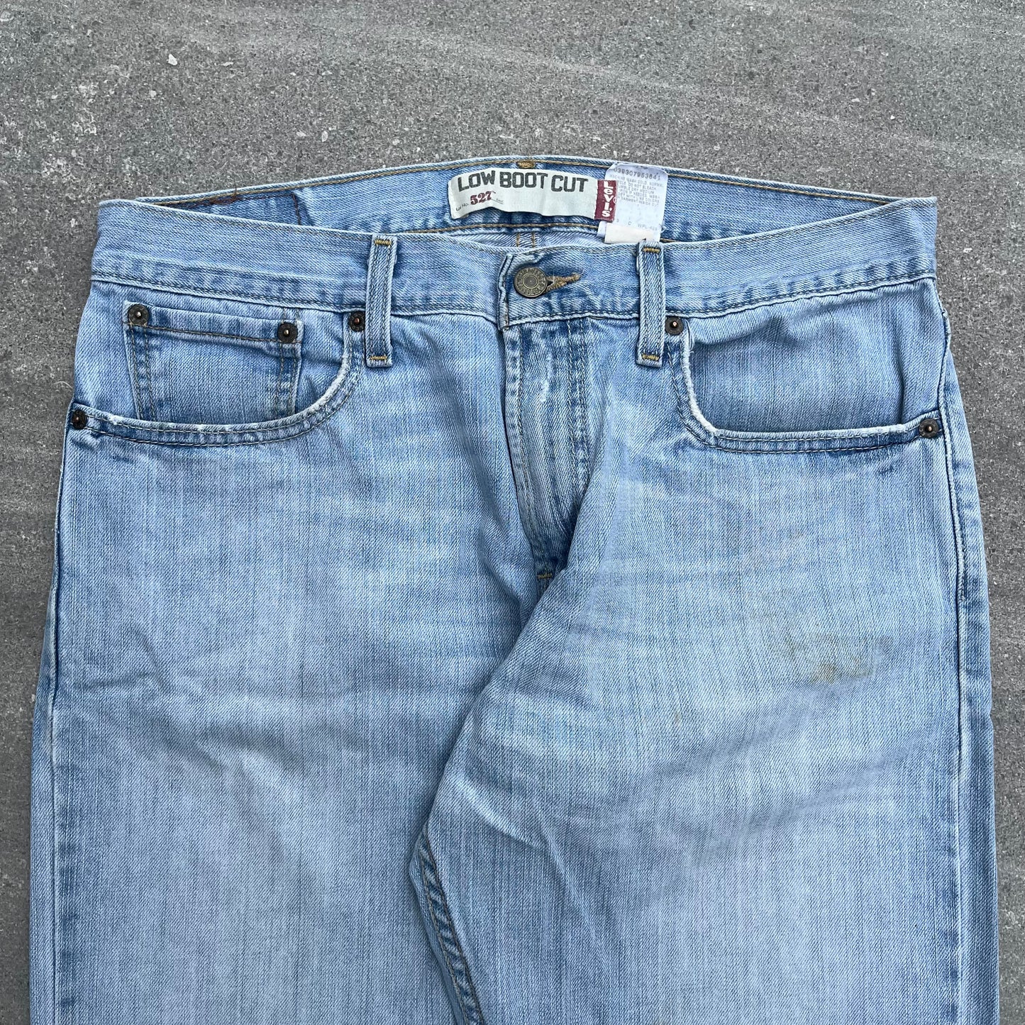 these are actually the best light wash 527 low bootcuts - 33x34”