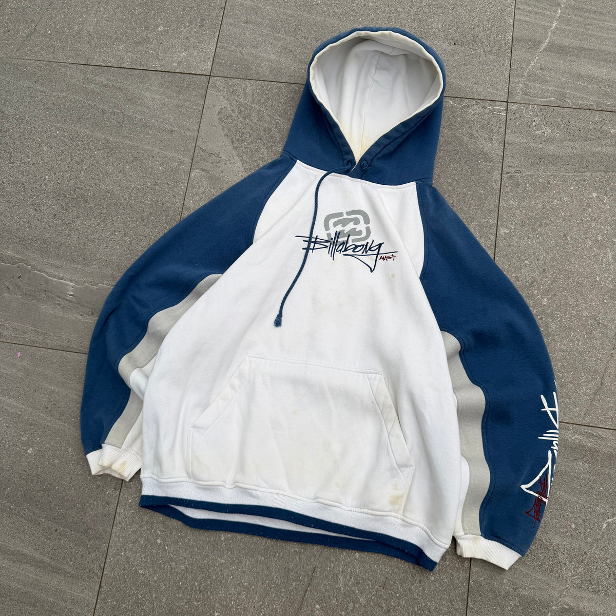 grail tri tone billabong hoodie - XL