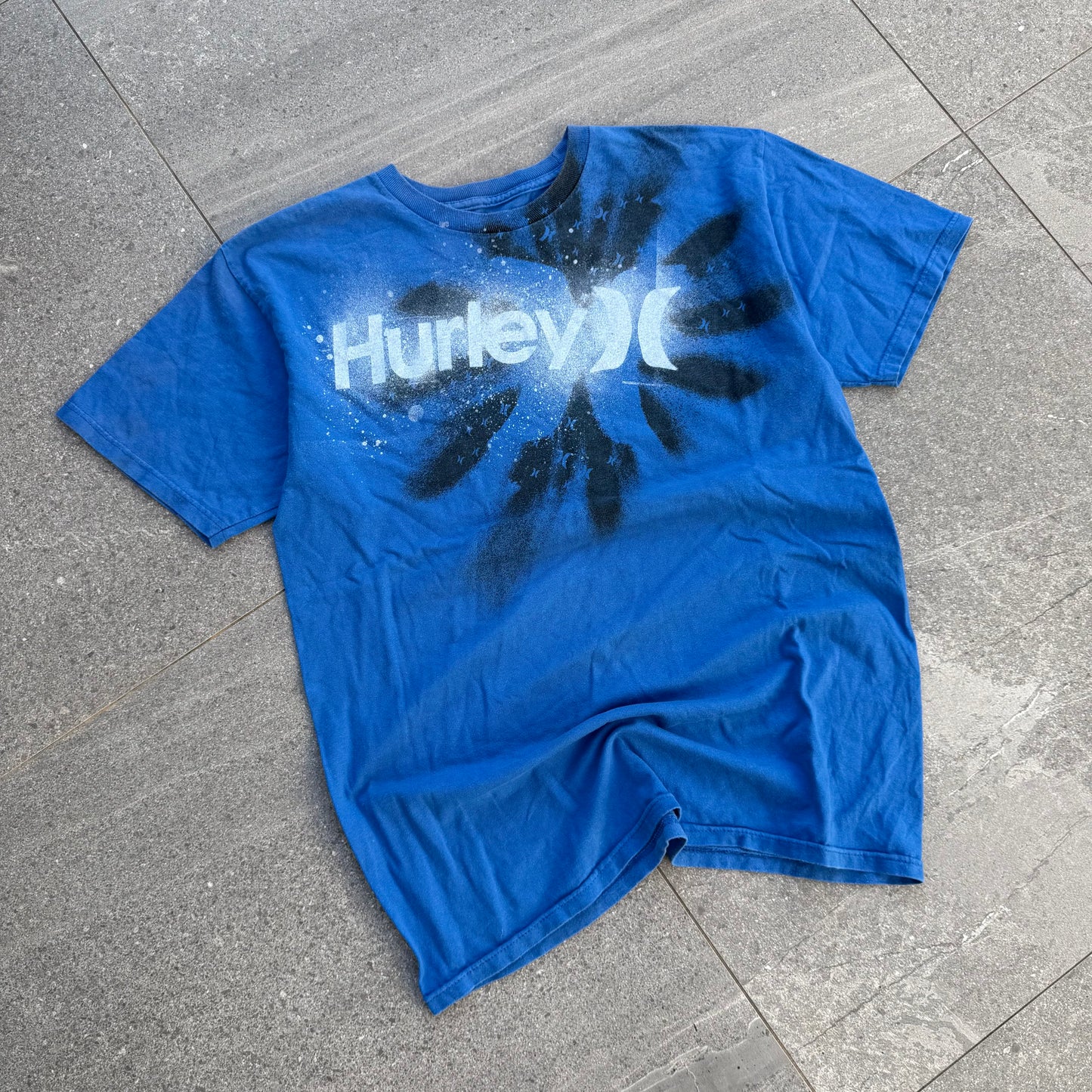 beast spec hurley blue tee - M