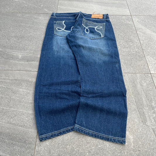 embroidered ask jeans - 36x30”