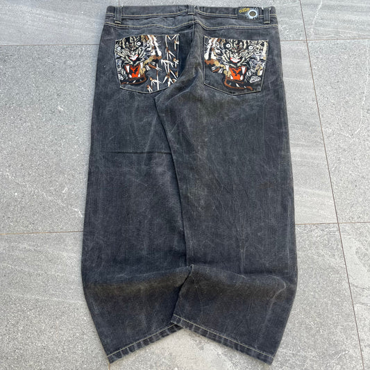oh my god these are insane - exa tiger jeans - 44x31"