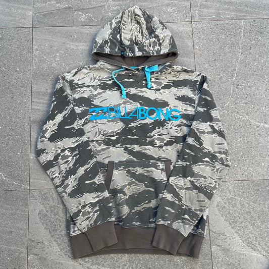 camo billabong hoodie - M