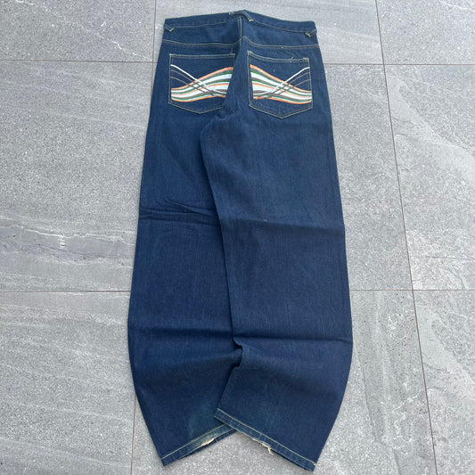 backhit is 2 tidy, denim chillers - 32x32”