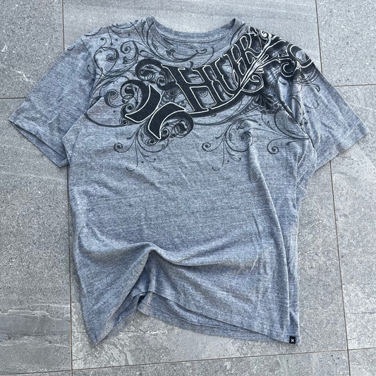 hurley spellout tee - XL