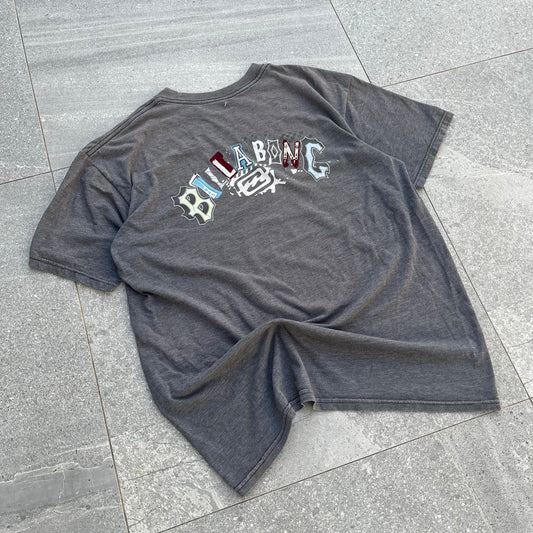 patchwork backhit billy tee - L