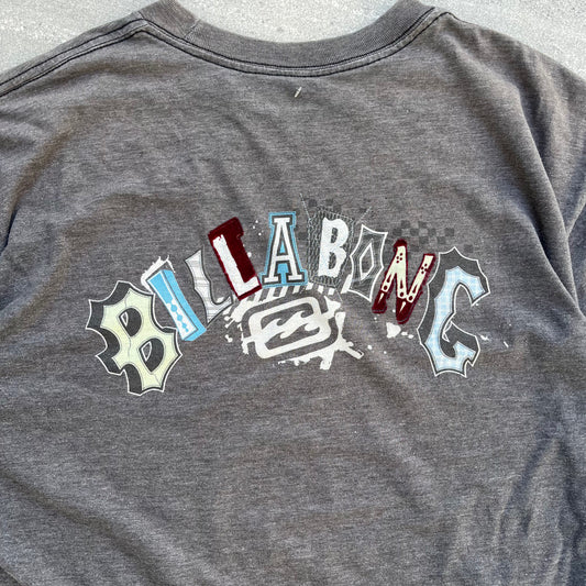 patchwork backhit billy tee - L